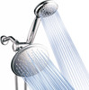 Dream Spa 3-way 8-Setting Rainfall Shower Head, Handheld Shower Combo - Chrome