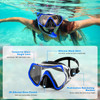 ZIPOUTE PRO Snorkeling Gear for Adults - Black/Blue