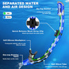 ZIPOUTE PRO Snorkeling Gear for Adults - Black/Blue