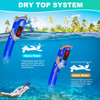 ZIPOUTE PRO Snorkeling Gear for Adults - Black/Blue