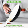 GreenLife Soft Grip Healthy Ceramic Nonstick 16 Piece Kitchen Pots - Black/Cream