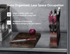 PIKLOHAS 14 Pieces Knife Set Magnetic Holder Ultra Sharp Stainless Steel - Red