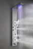 ELLO&ALLO Shower Panel Tower System LED Waterfall Massage - Brushed Nickel