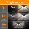 MUZHI Solar Lights Outdoor Solar Wall Light 100 LEDs 270° Wide Angle - Black