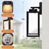 Sucolite 2 Pack LED Outdoor Wall Light Fixtures 12W Modern B04013L - BLACK