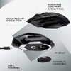 Logitech G502 X Lightspeed Wireless Mouse LIGHTFORCE Mechanical Switches - Black