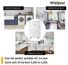 Whirlpool 10,000 BTU ASHRAE/6,500 BTU DOE 115V Portable Air Conditioner - White Whirlpool 10,000 BTU ASHRAE/6,500 BTU DOE 115V Portable Air Conditioner - White