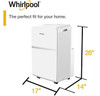 Whirlpool 10,000 BTU ASHRAE/6,500 BTU DOE 115V Portable Air Conditioner - White Whirlpool 10,000 BTU ASHRAE/6,500 BTU DOE 115V Portable Air Conditioner - White