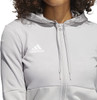 FQ0184 Adidas Women's Team Issue Full Zip Jacket Grey/White M