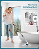 Highyes A10 Electric Spin Scrubber Cleaning Power Shower Scrubber - Black/White