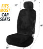 ZONETECH Zone Tech Car Seat Covers Full Set 1 Pack - Black