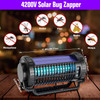 Lemyzo BK-29 Solar Bug Zapper Outdoor, Mosquito Light Sensor, 4000mAH - BLACK