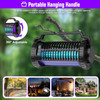 Lemyzo BK-29 Solar Bug Zapper Outdoor, Mosquito Light Sensor, 4000mAH - BLACK