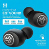 JLab Go Air True Wireless Bluetooth Earbuds + Charging Case EBGOAIRRBLK82 -Black