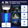 Evolpol Bug Zapper Outdoor Indoor with Large Capacity 5000mAh Battery - BLACK