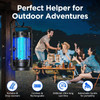 Evolpol Bug Zapper Outdoor Indoor with Large Capacity 5000mAh Battery - BLACK