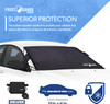 FrostGuard Deluxe Full-Coverage Windshield Cover Standard Size 41 x 59 - Black