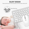 Cimetech Wireless Keyboard Mouse Combo Compact Less Noise KF002+M013 - Silver