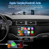 Hieha Car Stereo Apple Carplay Android Auto 7" Double Din Stereo 7023B - BLACK