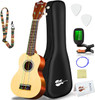 Everjoys Soprano Ukulele Beginner Pack-21" All In One Kit - Rainbow String