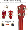 Everjoys Soprano Ukulele Beginner Pack-21" All In One Kit - Rainbow String