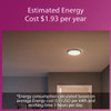 PHILIPS Ceiling Light 16W, 2700-5000K, White, Dimmable, 046677582838 - Silver