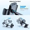 FBB 3in1 Long Arm Suction Cup Phone Mount Holder - Black