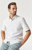 MAVI Short Sleeve Cotton Blend Button-up Shirt Size L - White