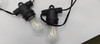 Brightown Outdoor String Lights, 15 Edison Bulbs. Solar, GY-S-E2615 - Black