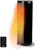BLACK+DECKER Ceramic Space Heater Adjustable Thermostat Tower Heater - Black