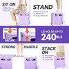 Honshine PLX-3 Foldable Cart with Stair Climbing Wheels, Collapsible - Lavender