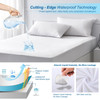 MOVSOU Mattress Protector Cover TWIN Cotton Terry - White
