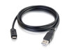 C2G 10ft USB 2.0 USB-C to USB-A Cable M/M - Black
