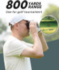 KERPOS Laser Rangefinder 800 Yards Golf & Hunting Range Finder H-111B - Black