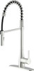 Bio Bidet FLOW Kitchen Faucet with Pull Down Sprayer - Brushed Nickel