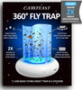 camfeast Fruit Fly Traps for Indoors 360° Rechargeable USB Sticky, CMF01 - White