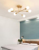 DELLEMADE Modern Sputnik Chandelier 6Light Ceiling Light 6LED Light Bulbs - Gold New DELLEMADE Modern Sputnik Chandelier 6Light Ceiling Light 6LED Light Bulbs - Gold New