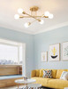 DELLEMADE Modern Sputnik Chandelier 6Light Ceiling Light 6LED Light Bulbs - Gold New DELLEMADE Modern Sputnik Chandelier 6Light Ceiling Light 6LED Light Bulbs - Gold New