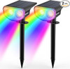 Kyosho Solar 9 Lighting Modes Halloween Christmas 38 LEDs Color 2 Pack - Black