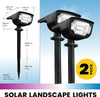 BELL+HOWELL Bionic Burst Landscape Lights by Bell+Howell (2 PACK) BH-8208 Black