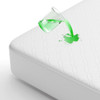WZHOUFIE 100% WATERPROOF MATTRESS PROTECTOR QUEEN (8-18 INCH) - WHITE