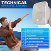 PYLE OUTDOOR PATIO SPEAKER 3.5" 2WAY WEATHERPROOF WALL/CEILING PDWR445TW - WHITE