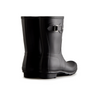 WFS1000RMA HUNTER Women's Original Short Rain Boot Black Matte 7