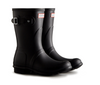 WFS1000RMA HUNTER Women's Original Short Rain Boot Black Matte 7