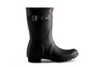 WFS1000RMA HUNTER Women's Original Short Rain Boot Black Matte 6