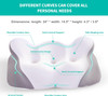 KKN NECK CERVICAL PILLOW FOR NECK AND SHOULDER PAIN KP021 - WHITE