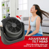 AMAZE-HEATER DUAL COMFORT 1500W SPACE HEATER & FAN - BLACK