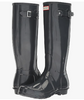WFT1000RGL Hunter Boots Women's Original Tall Gloss Pull On Rain Boot - Black 10