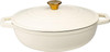 LEXI HOME ENAMELED 5 QT CAST IRON DUTCH OVEN BRAISER - CREAM
