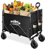 Lashake COLLAPSIBLE FOLDABLE WAGON LARGE CAPACITY HEAVY DUTY WAGON - BLACK